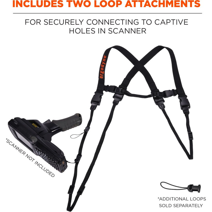 Ergodyne 3132 Barcode Scanner Harness + Lanyard - Alternate-Image2