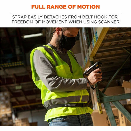 Ergodyne 3135 Barcode Scanner Belt: Adjustable Small (S) Hook Attachment - Tool Storage & Organization