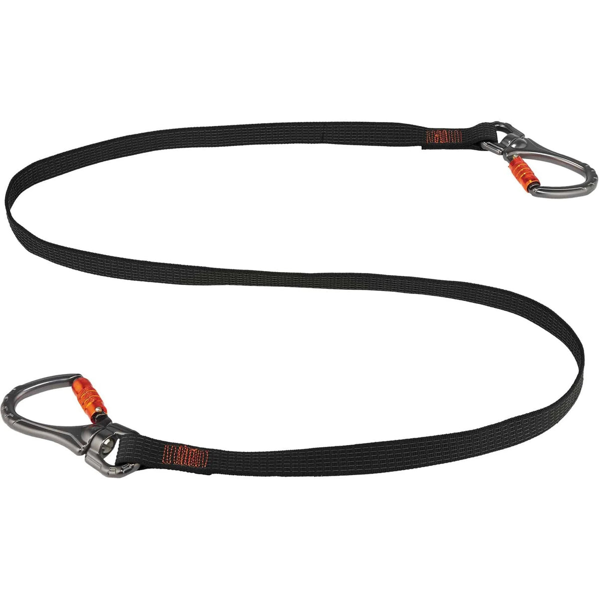 Ergodyne 3139 Tool Lanyard: Double-Locking Dual Carabiner with Swivel - Storage & Organization
