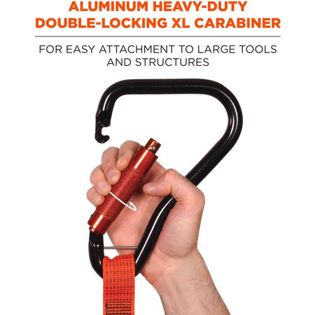 Ergodyne 3149 Tool Lanyard XL - Locking Carabiner + Swivel Carabiner, 80lbs / 36kg - Alternate-Image7