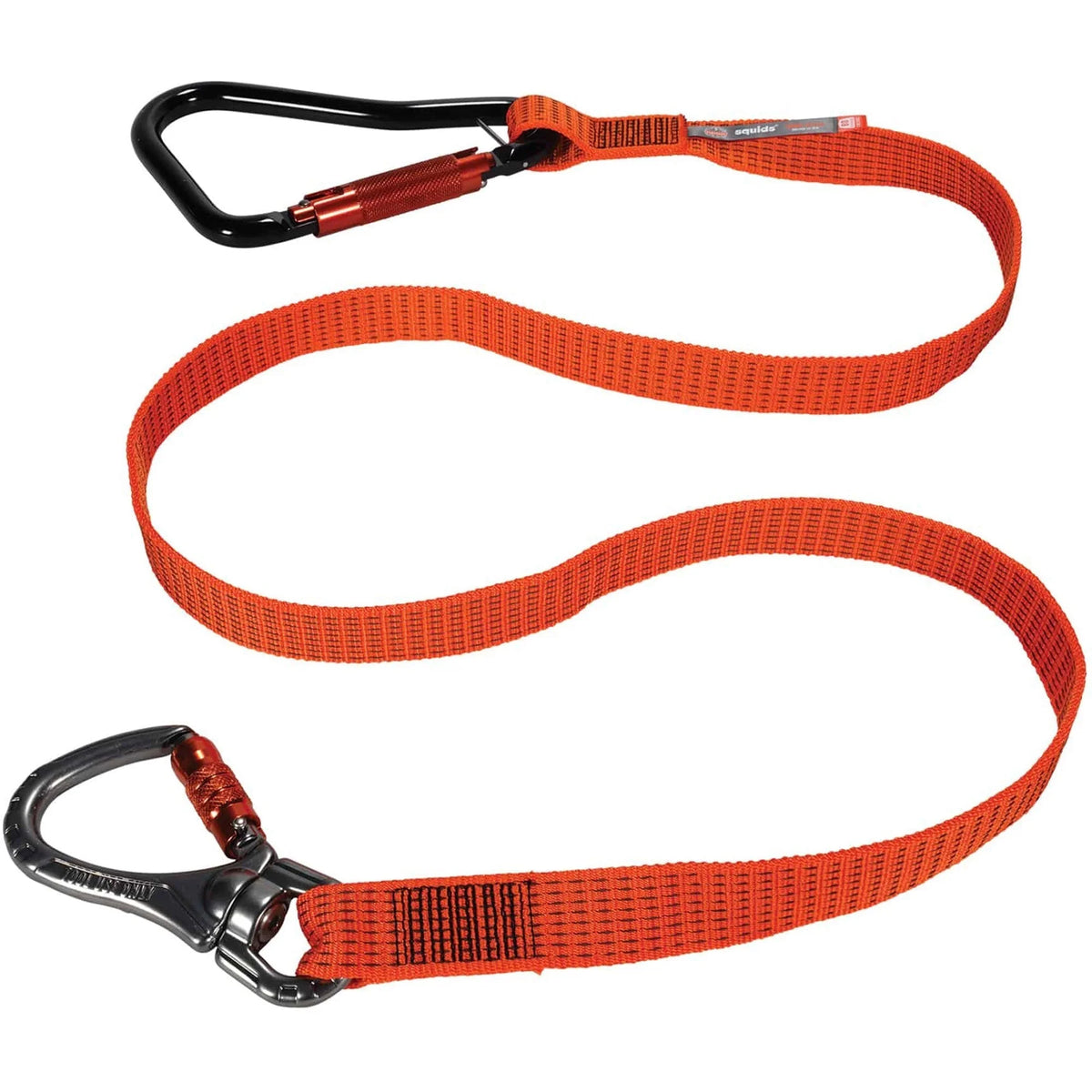 Ergodyne 3149 Tool Lanyard XL: Locking & Swivel Carabiners - 80lb Load Capacity - Storage Organization