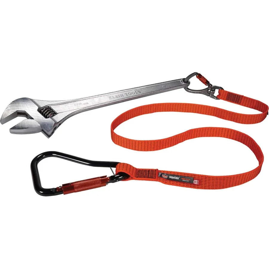 Ergodyne 3149 Tool Lanyard XL: Locking & Swivel Carabiners - 80lb Load Capacity - Storage Organization