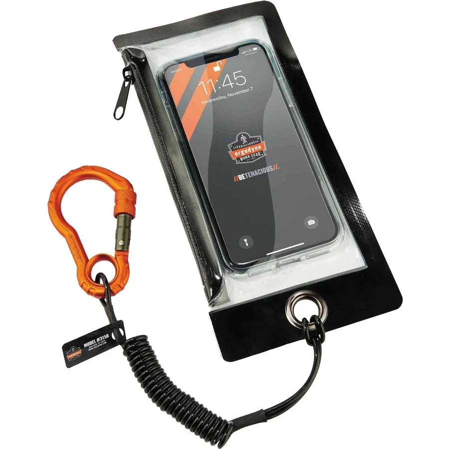 Ergodyne 3156 Coil Tool Lanyard: Secure 2 lb Load with Carabiner Attachment - Storage & Organization