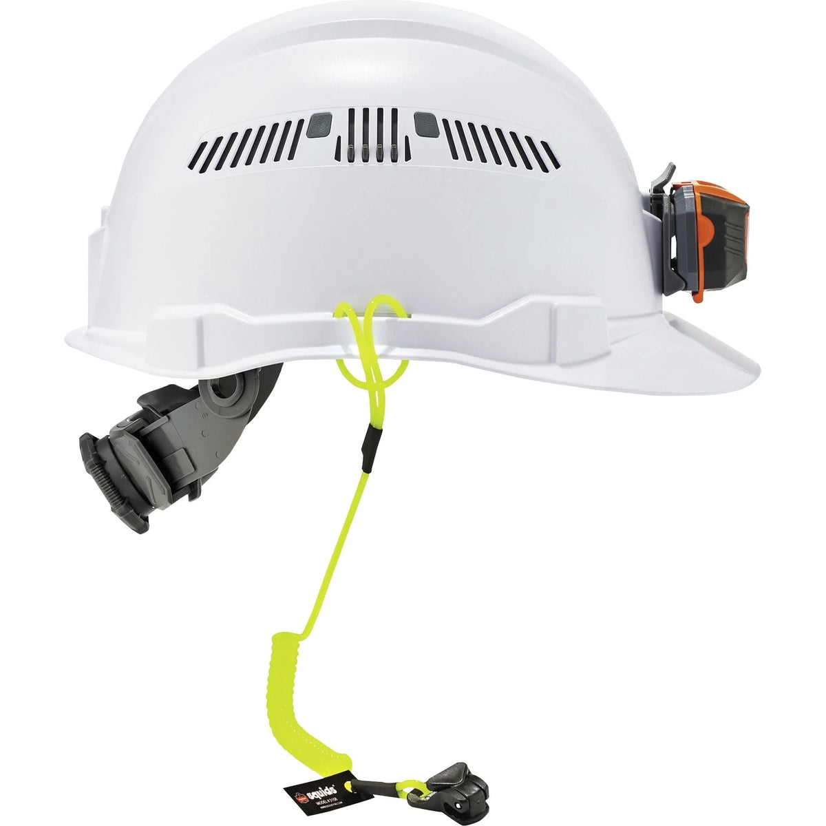 Ergodyne 3158 Coil Tool Lanyard: Adjustable Clamp 2lb Load - Lime - Storage & Organization