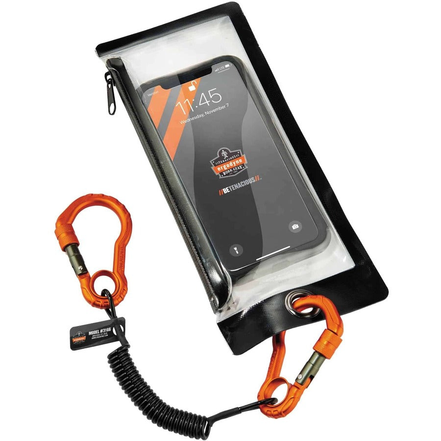 Ergodyne 3166 Coil Tool Lanyard with Dual Carabiners - 2lbs / 0.9kg - Alternate-Image3
