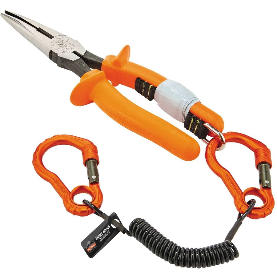 Ergodyne 3166 Coil Tool Lanyard with Dual Carabiners - 2lbs / 0.9kg - Alternate-Image4