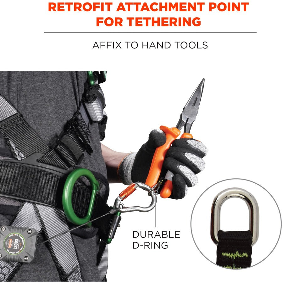Ergodyne 3700 Web Tool Tether Attachment - D-Ring Tool Tails - 2lbs (6-Pack) - Alternate-Image12