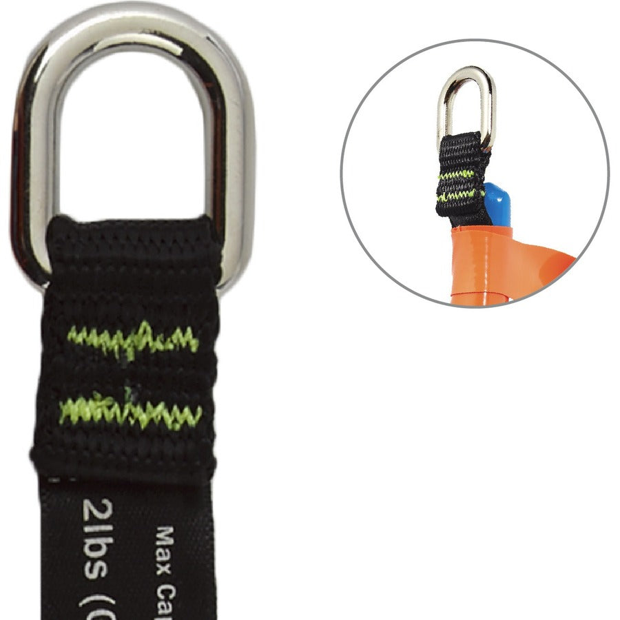 Ergodyne 3700 Web Tool Tether Attachment - D-Ring Tool Tails - 2lbs (6-Pack) - Alternate-Image4
