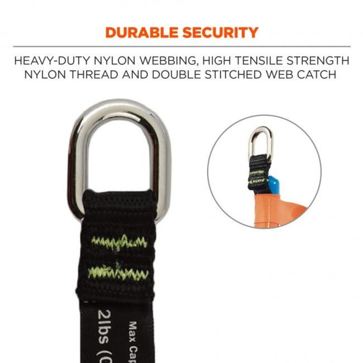 Ergodyne 3700 Web Tool Tether Attachment - D-Ring Tool Tails - 2lbs (6-Pack) - Alternate-Image7