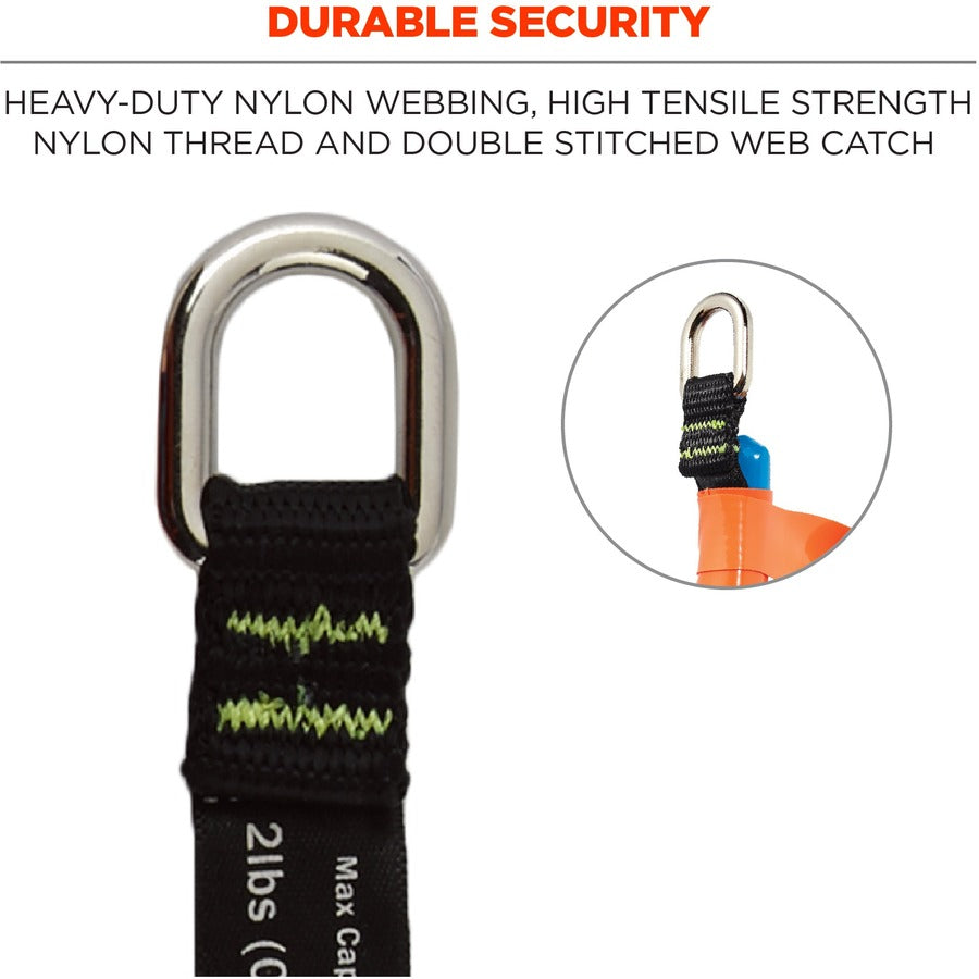 Ergodyne 3700 Web Tool Tether Attachment - D-Ring Tool Tails - 2lbs (6-Pack) - Alternate-Image10
