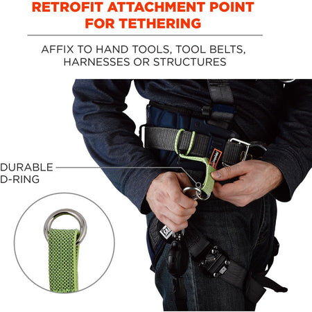 Ergodyne 3703 Elastic Tool Tether Attachment - Loop Tool Tails - 15lbs (3-Pack) - Alternate-Image2
