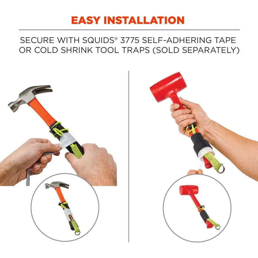 Ergodyne 3703 Elastic Tool Tether Attachment: Loop Tails 15lbs (3-Pack) - Storage & Organization