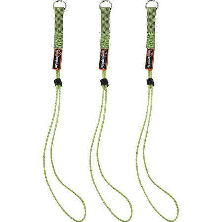 Ergodyne 3703 Elastic Tool Tether Attachment - Loop Tool Tails - 15lbs (3-Pack) - 2000