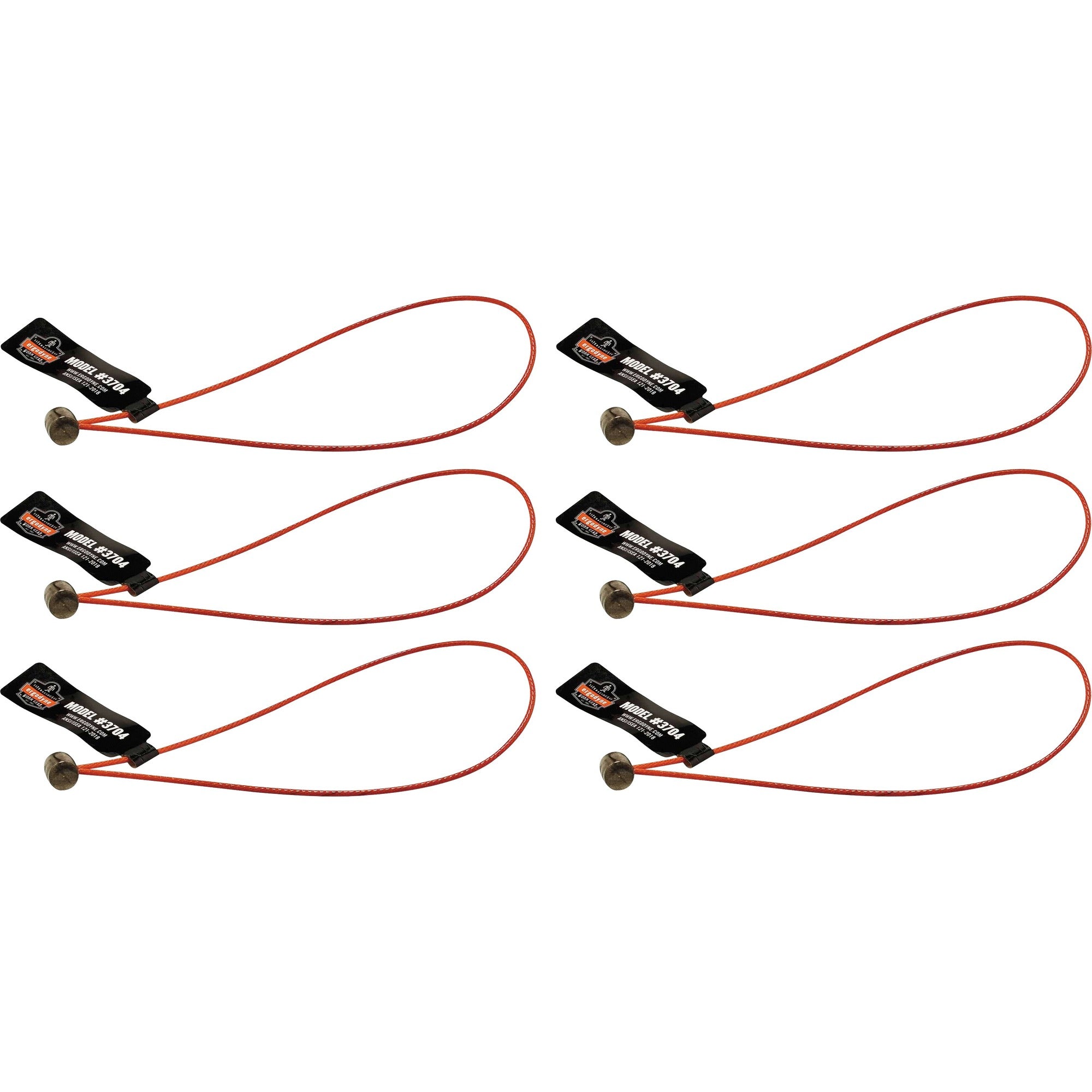 Ergodyne 3704 Wire Tool Attachment - Loop Tool Tail­ - 2lbs (6-Pack) - 2000