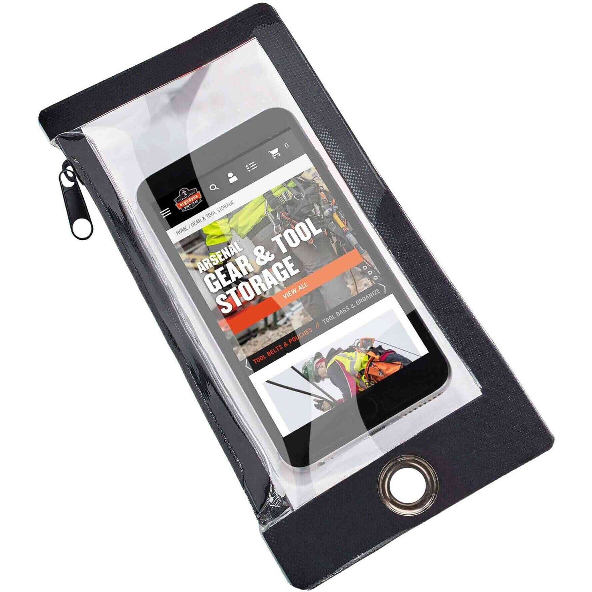 Ergodyne 3760 Plus Clear Phone Pouch and Trap - 2000