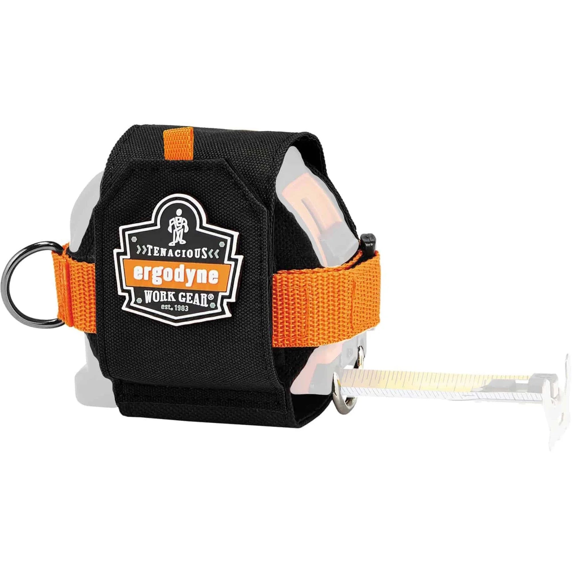 Ergodyne 3770 Tape Measure Holder: Durable Belt Clip - Black - Measures/Gauges