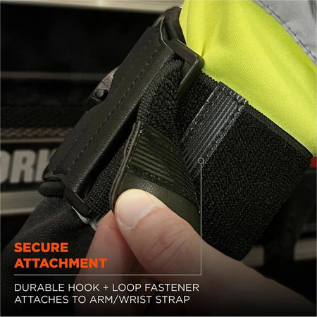 Ergodyne 5546 Wrist Mount Extender Strap: Adjustable Hook & Loop 12’’ Length - Protective Gear
