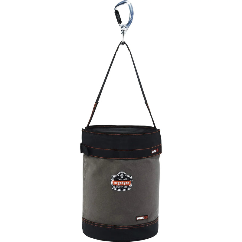 Ergodyne 5940T Bucket: Reinforced Handle Pocket Durable Storm Drain - 14’’ Gray - Buckets & Wringers
