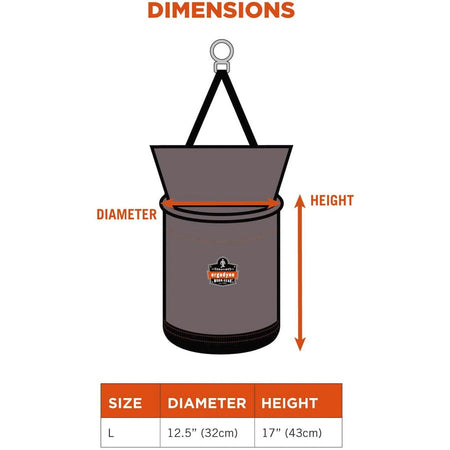 Ergodyne 5974 Hoist Bucket with Swiveling Carabiner - Alternate-Image2