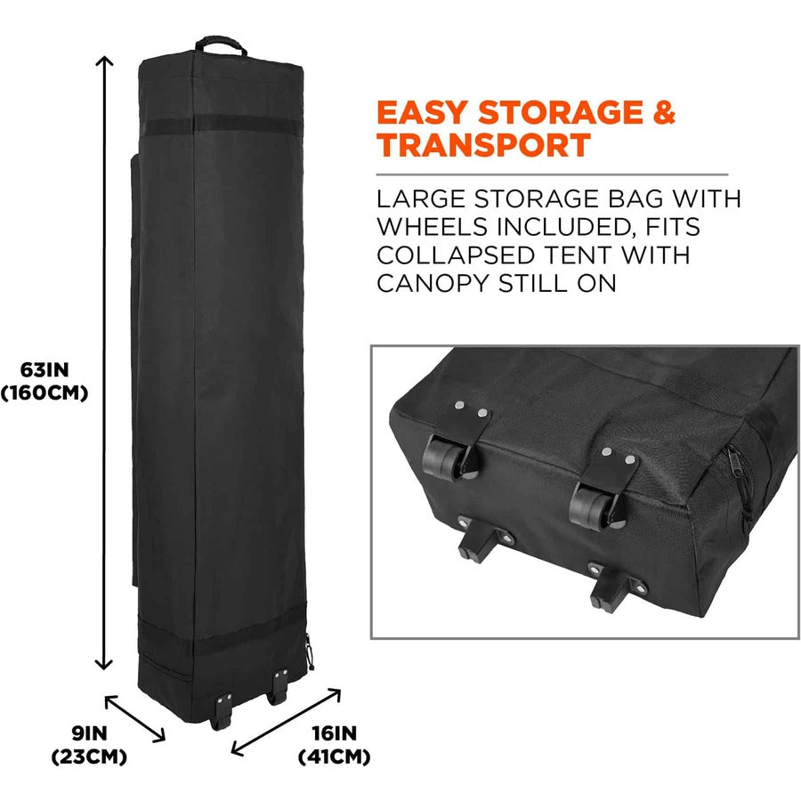Ergodyne 6015 Heavy-Duty Pop-Up Tent - 10ft x 20ft / 3m x 6m - Alternate-Image2