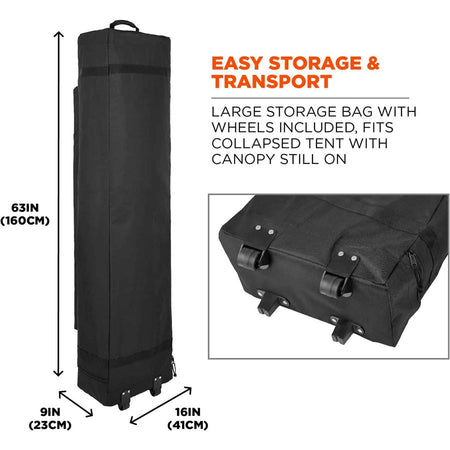 Ergodyne 6015 Heavy-Duty Pop-Up Tent - 10ft x 20ft / 3m x 6m - Alternate-Image2