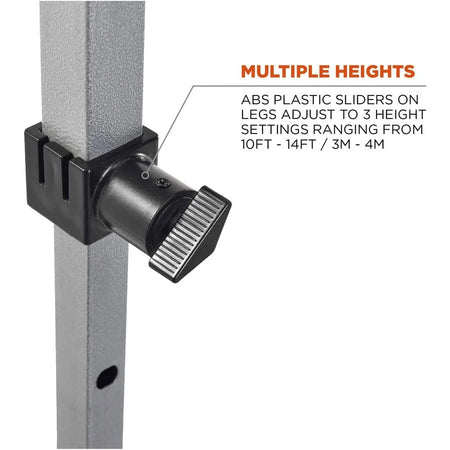 Ergodyne 6051 Heavy-Duty Pop-Up Tent Kit: 10ft x Canopy Style Lime - Outdoor Equipment
