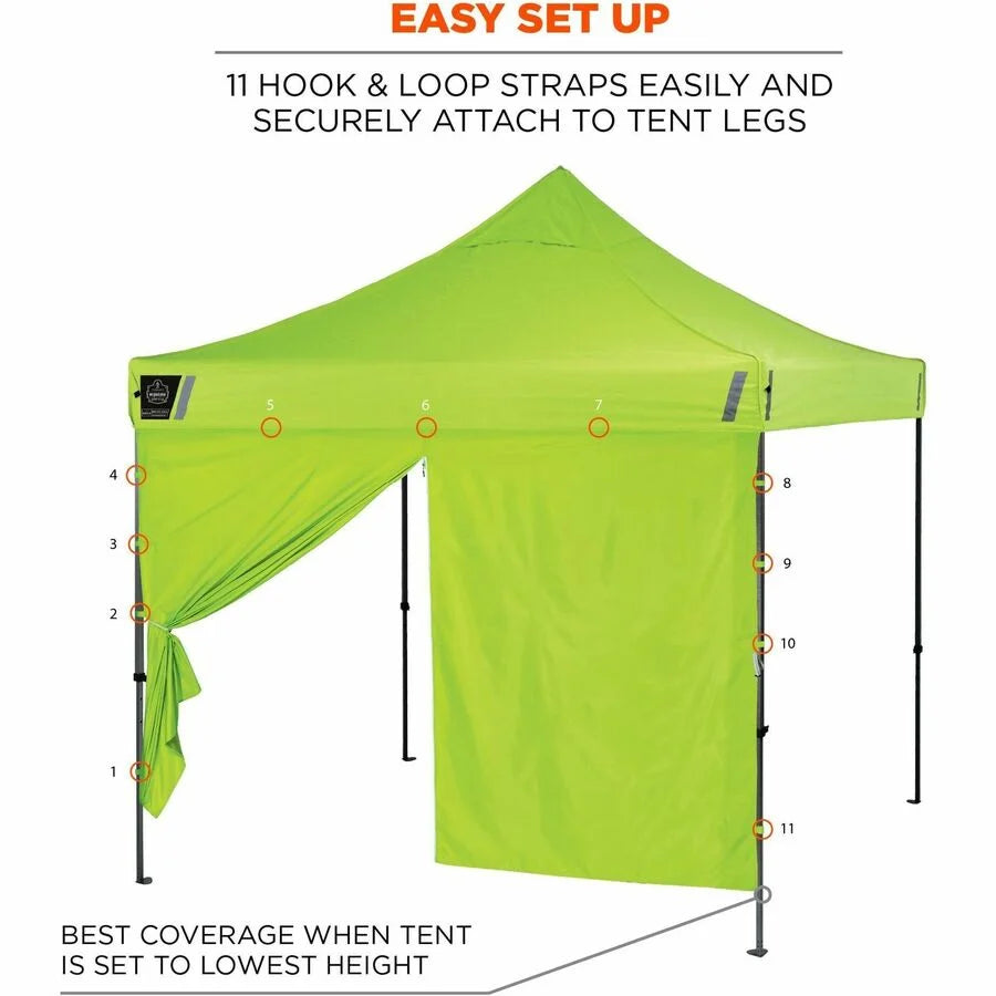 Ergodyne 6096 Pop-Up Tent Sidewalls - Water Repellent Add-Ons - Outdoor Equipment