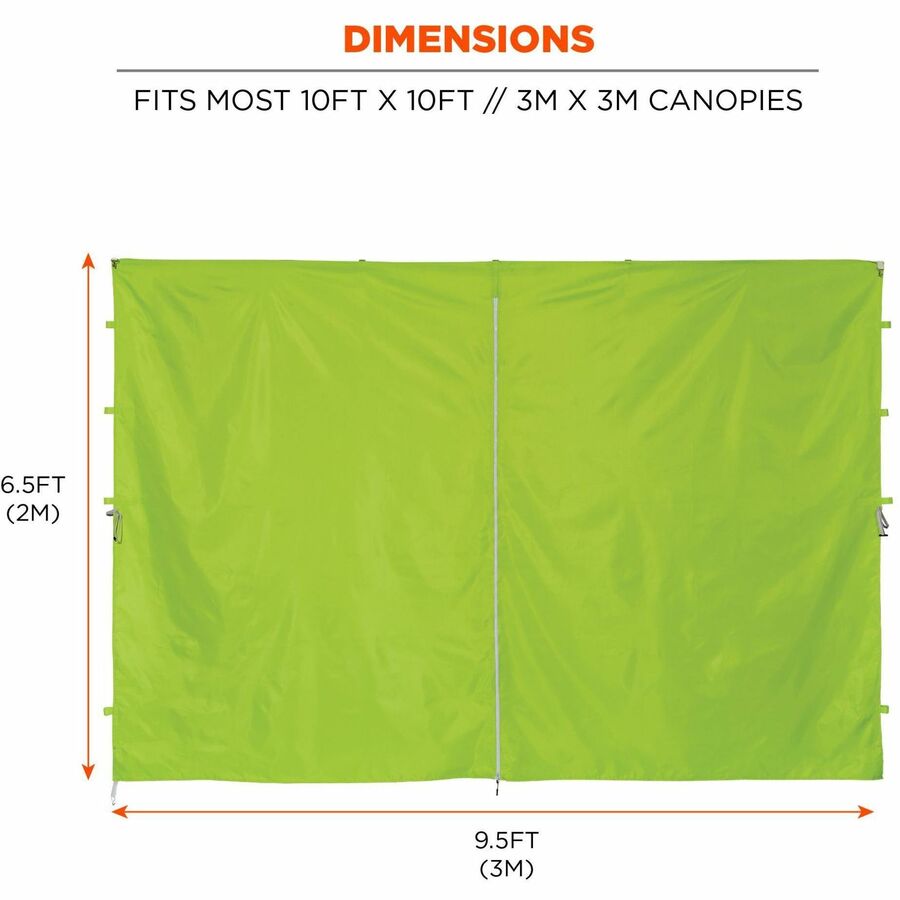 Ergodyne 6096 Pop-Up Tent Sidewalls - Alternate-Image3