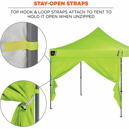 Ergodyne 6096 Pop-Up Tent Sidewalls - Alternate-Image2