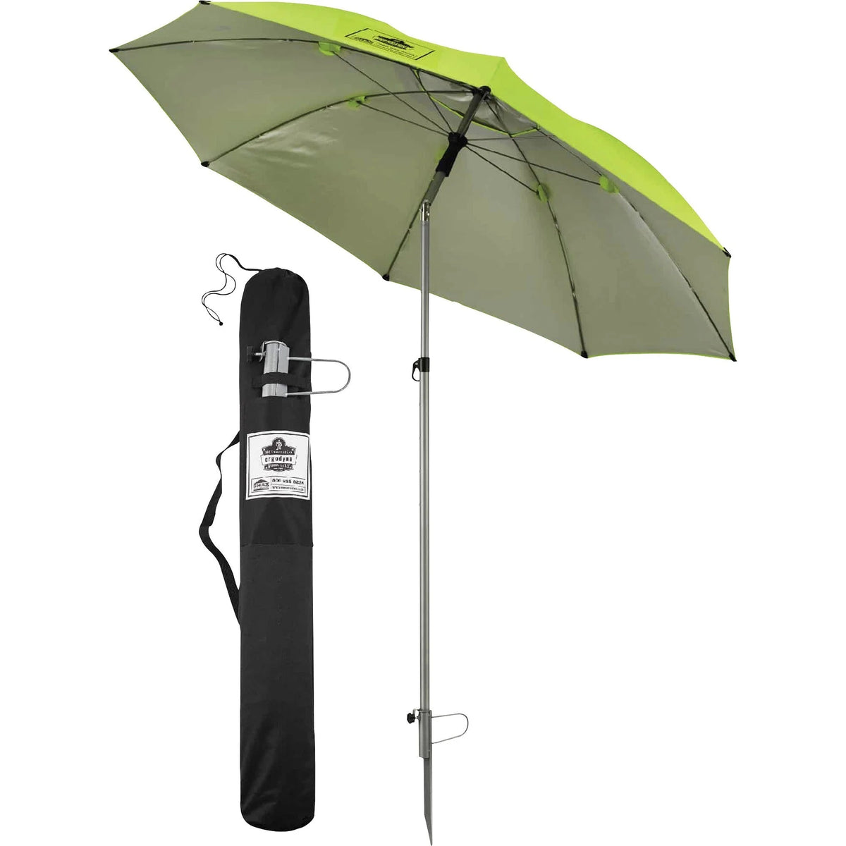 Ergodyne 6100 Lightweight Industrial Umbrella - Lime: Stay Cool and Protected - Outdoor Equipment