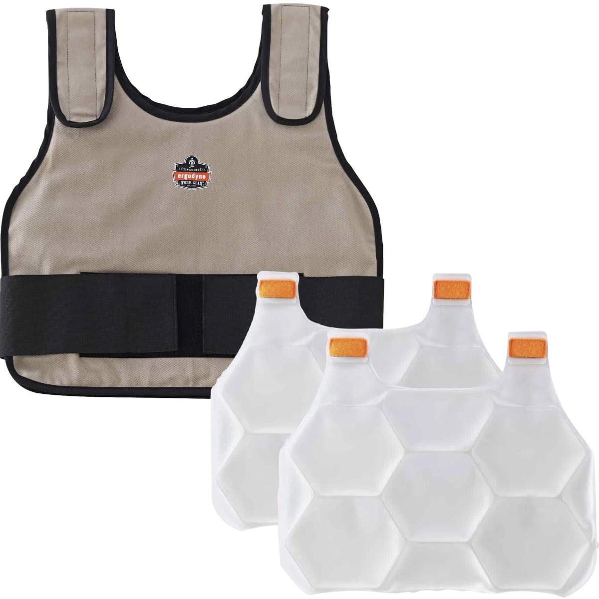 Ergodyne 6230 Safety Vest: Small/Medium Khaki - Indoor/Outdoor Pulp & Paper Motorcycle Biking - Jackets / Vests
