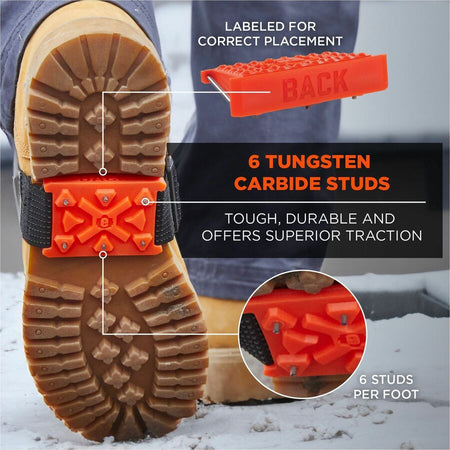 Ergodyne 6317 Mid-Sole Ice Cleats - Heeled Boot - Alternate-Image1