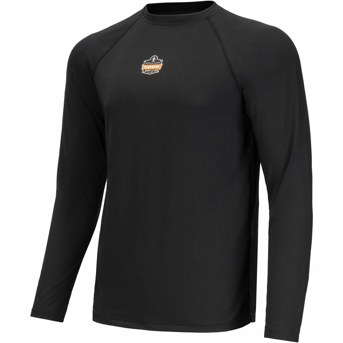 Ergodyne 6436 Long-Sleeve Base-Layer Shirt: 3XL Black - Polyester/Spandex Blend - Protective Gear