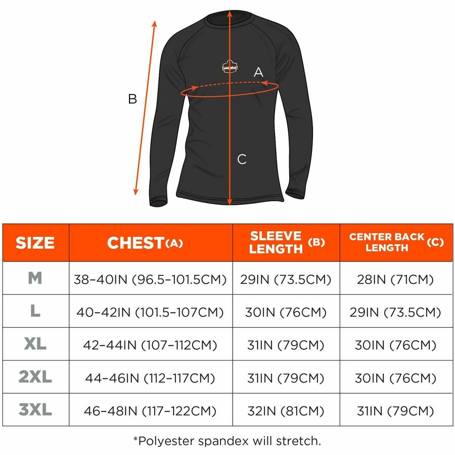 Ergodyne 6436 Long-Sleeve Base-Layer Shirt - Alternate-Image6