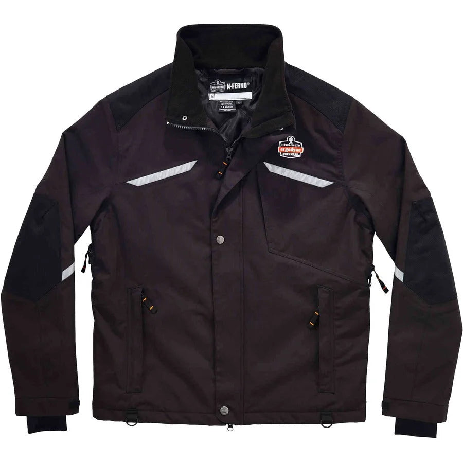 Ergodyne 6466 Thermal Jacket - XL Size - Nylon - Black - Safety Jackets / Vests