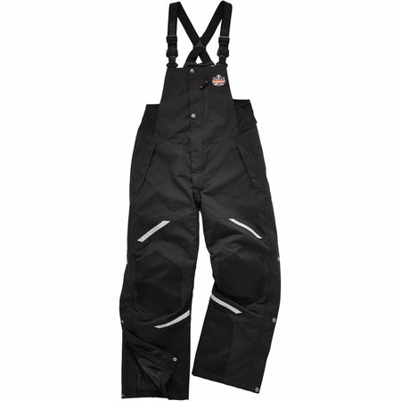 Ergodyne 6471 Insulated Bib Overalls - 4XL Black Nylon - Overall Bibs & Aprons