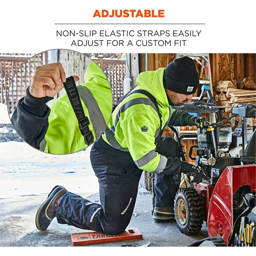 Ergodyne 6471 Insulated Bib Overalls - 4XL Black Nylon - Overall Bibs & Aprons
