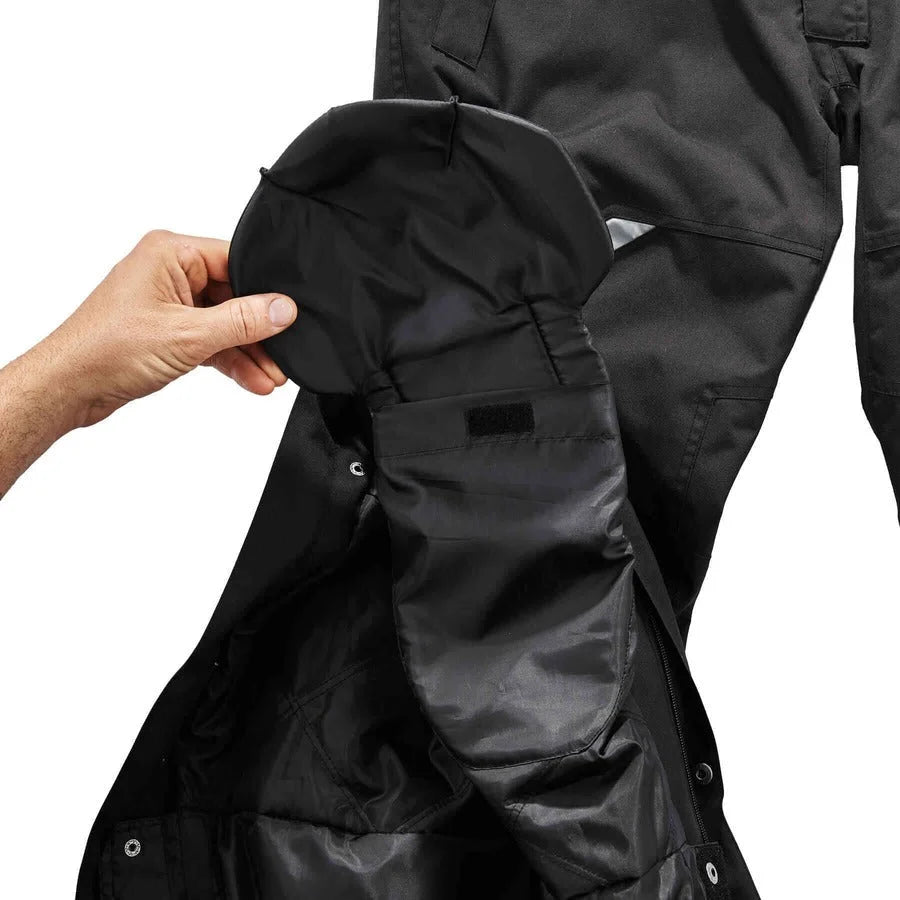 Ergodyne 6471 Thermal Bibs: Large Black Bib Overall in 1600D & 500D Nylon - Bibs Aprons