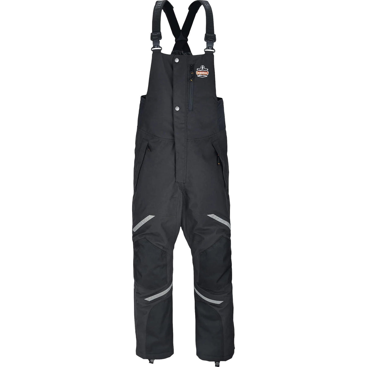 Ergodyne 6471 Thermal Bibs: Medium Black Bib Overall - Bibs & Aprons