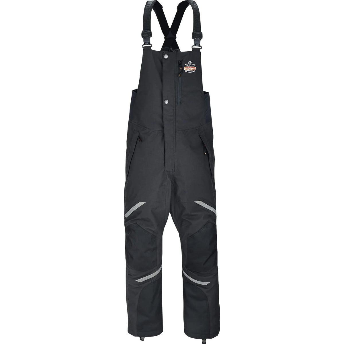 Ergodyne 6471 Thermal Bibs: Small Black Bib Overall in 1600D & 500D Nylon - Bibs Aprons