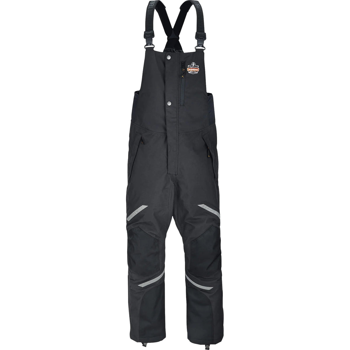 Ergodyne 6471 Thermal Bibs: X-Large Black Bib Overall - Durable Nylon Fabric - Bibs & Aprons