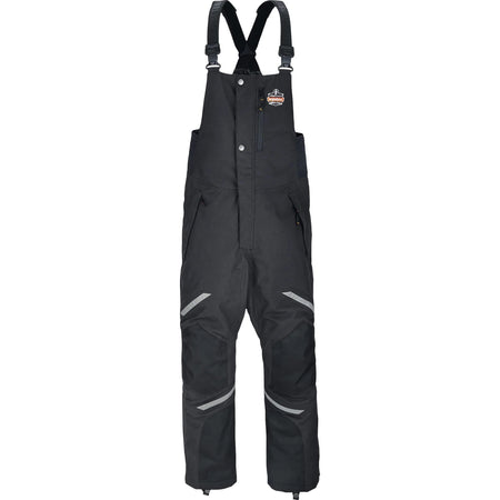 Ergodyne 6471 Thermal Bibs: XX-Large Black Bib Overall - Durable Nylon - Bibs & Aprons