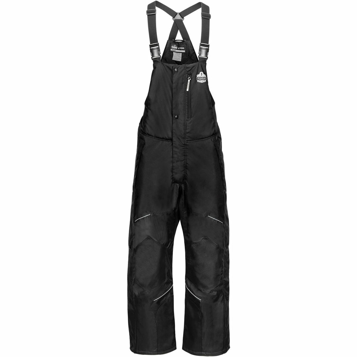 Ergodyne 6472 Insulated Bib Overalls - 3XL Black Polyester - Overall Bibs & Aprons