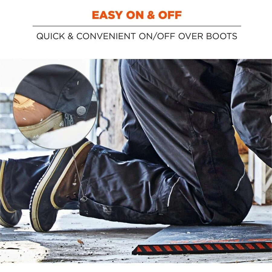Ergodyne 6472 Insulated Bib Overalls - 3XL Black Polyester - Overall Bibs & Aprons