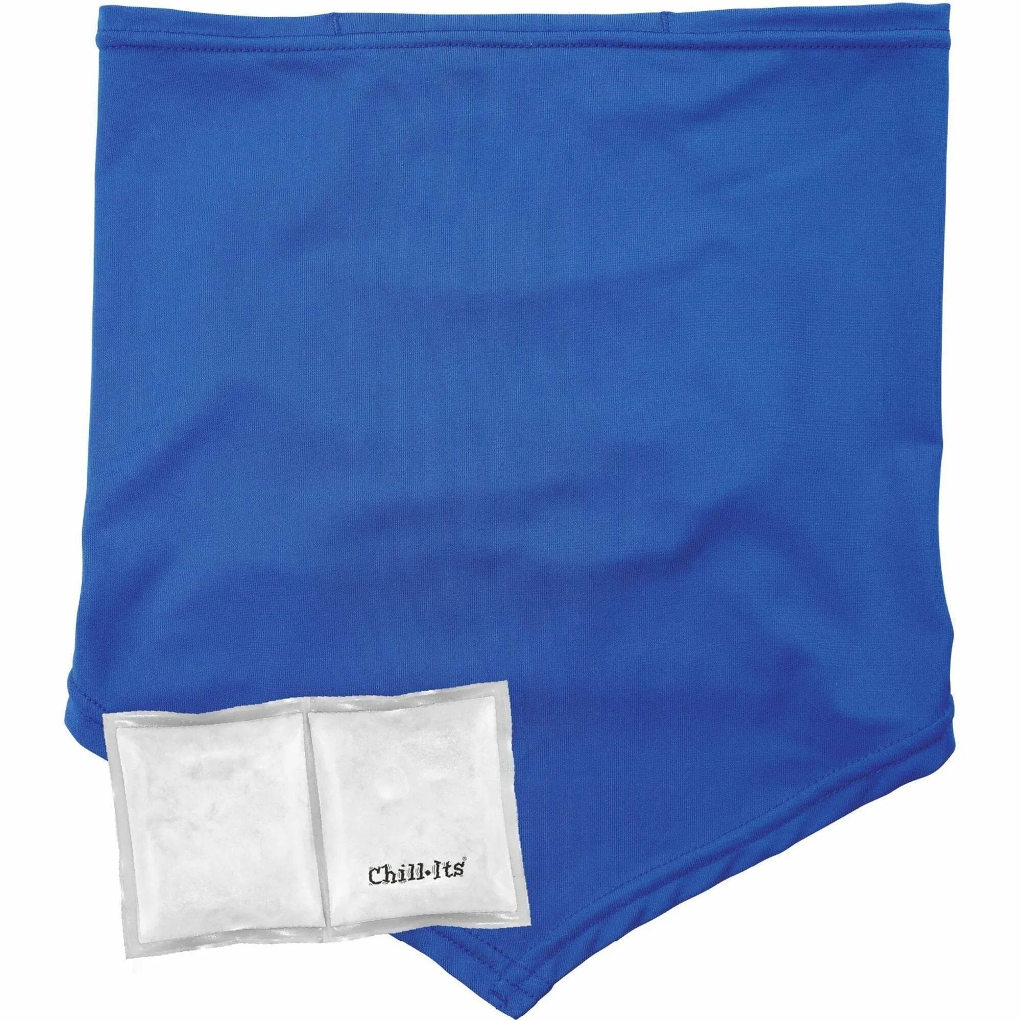 Ergodyne 6482 Cooling Neck Gaiter Bandana with Ice Packs - Small/Medium Size - Blue - Protective Gear