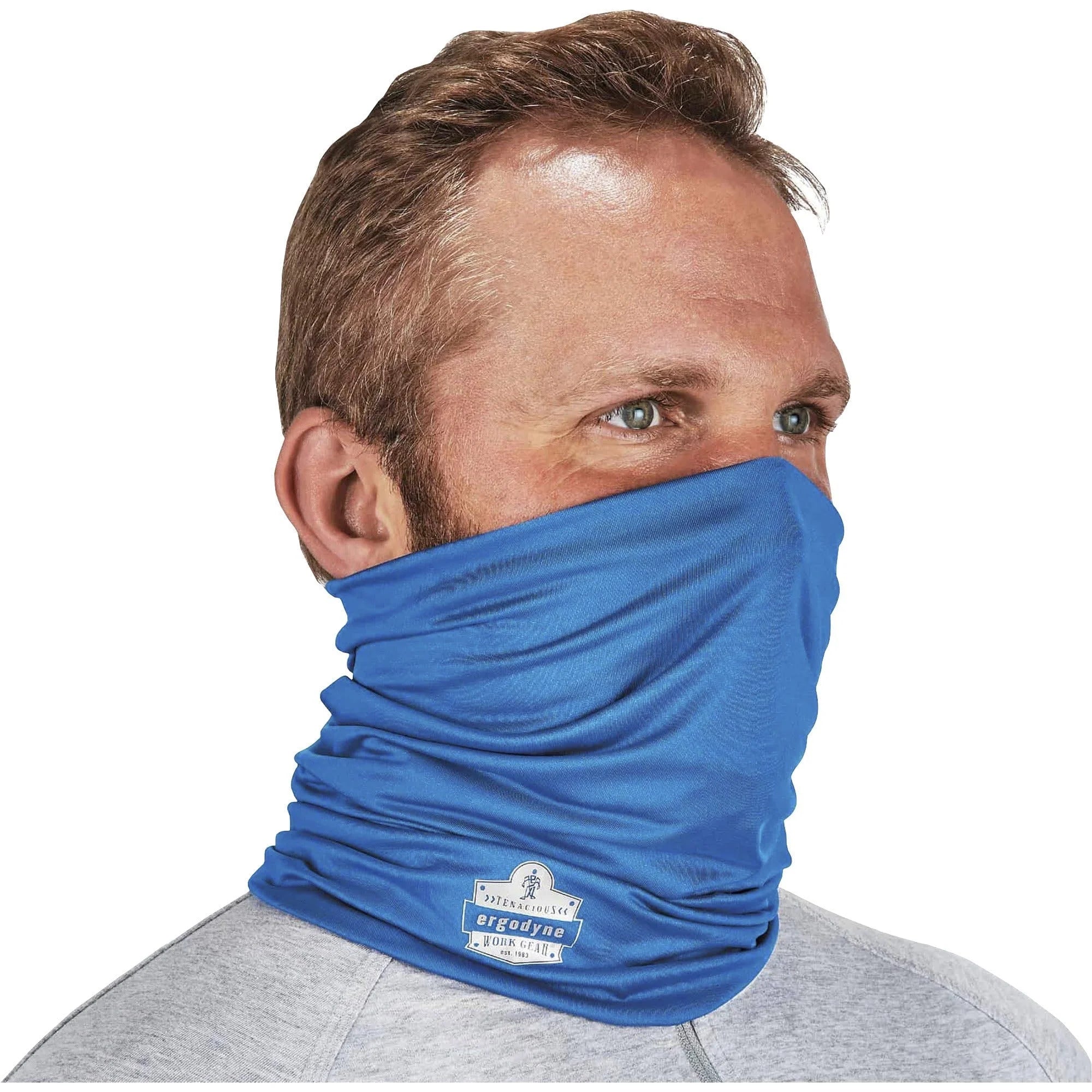 Ergodyne 6487 Blue Cooling Multi-Band - Stay Cool in Style - Multipurpose Masks
