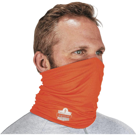 Ergodyne 6487 Hi-Vis Orange Cooling Multi-Band - Stay Cool in Style - Multipurpose Masks