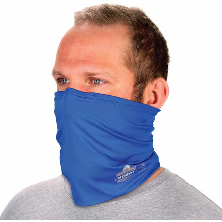 Ergodyne 6489 Cooling Multi-Band - Large/XL - Blue Polyester MicroFiber Spandex - Multipurpose Masks