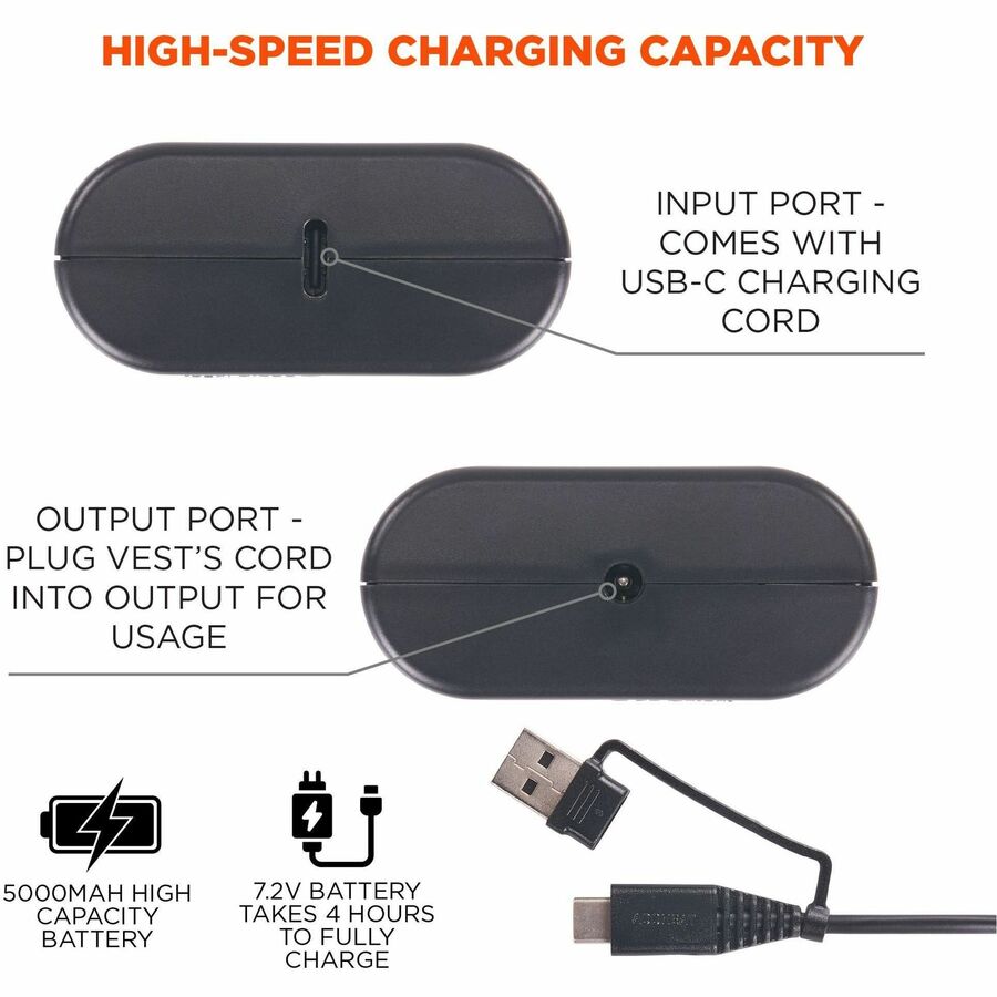 Ergodyne 6495B 5000 mAh Power Bank - Alternate-Image3