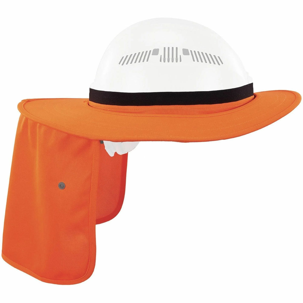 Ergodyne 6661 Hard Hat Brims - Orange Silicone Elastic - 1 Each - Protective Gear
